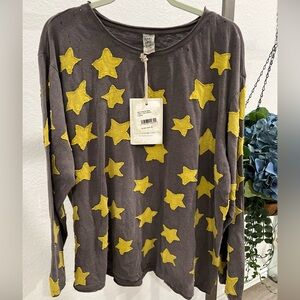 Magnolia Pearl Gray and Yellow Star Blouse